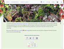 Tablet Screenshot of mountainorchids.com